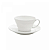 Jogo 6 Xícaras Café de Porcelana Com Pires New Bone Bambu 100ml Wolff - Imagem 2