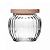 Porta Mantimento de Vidro Com Tampa Pinus PP 600ml Wolff - Imagem 2
