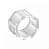 Conjunto 4 Anéis Para Guardanapos Round de Cristal Óptico 5x3cm Wolff - Imagem 1