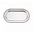 Bandeja Oval Balls de Zamac Niquelado 23x13x1cm Wolff - Imagem 3