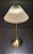 Luminária De Mesa USB Em Metal Dourado e Tecido 17x17x30cm HUBME - Imagem 6