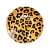 Jogo 6 Peças Prato de Sobremesa Onça Safari Porcelana 20cm Lacorte - Imagem 1