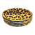 Jogo 6 Peças Prato de Sobremesa Onça Safari Porcelana 20cm Lacorte - Imagem 4