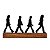 Escultura De Mesa Em Metal Beatles Abbey Road 20cm - Imagem 1