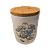 Pote De Cerâmica Hermético Le Jardin 800ml Branco Com Flores - Imagem 4