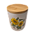 Pote De Cerâmica Hermético Le Jardin 800ml Branco Com Flores - Imagem 7