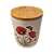 Pote De Cerâmica Hermético Le Jardin 800ml Branco Com Flores - Imagem 8