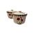 Pote De Cerâmica Hermético Le Jardin 400ml Branco Com Flores - Imagem 2