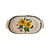 Bandeja De Cerâmica Le Jardin Branco Com Flores - Imagem 3