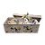 Jogo De 2 Peças De Canecas Em Cerâmica Fantasy Branco Com Flores - Imagem 3
