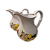 Jarra De Cerâmica Decoração Limão Siciliano Branco - Imagem 2