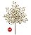 Haste Estrela Gliter Dourado 80cm - Imagem 1