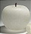 Maçã Decorativa De Vidro G Branco - Imagem 1