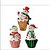 Conjunto De 3 Cupcakes De Natal Em Resina - Imagem 1