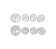 Conjunto De 2 Bowls e 6 Copos Em Cristal Lodz Transparente - Imagem 2