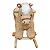 Balanço De Madeira De Cavalo Plush Com Música - Imagem 3