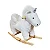 Balanço De Madeira De Unicórnio Plush Com Música - Imagem 1