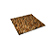 Bandeja Quadrada Em Osso Bege e Marrom 60x60x2cm - Imagem 1