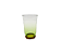 Jogo De 6 Peças De Copos Altos Em Acrílico Base Detalhe Bambu Transparente e Verde 650ml - Imagem 1