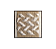 Quadro Em Acrílico Chevron Com Relevos De Fibra Natural 60x60cm - Imagem 1