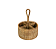Porta Talheres e Temperos Redondo PAYA Em Rattan Natural 20x12x28cm - Imagem 1
