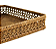 Bandeja Retangular TANAH Em Rattan Natural 43x30x7cm - Imagem 3