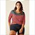 Blusa Malwee Manga Longa em Viscose Plus Size - Imagem 2