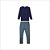 Pijama Malwee Masculino Manga Longa Plus Size - Imagem 2