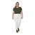 Blusa Malwee Manga Curta em Viscose Plus Size - Imagem 1
