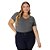 Blusa Malwee Manga Curta em Viscose Plus Size - Imagem 3