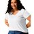 Blusa Malwee Manga Curta em Viscose Plus Size - Imagem 15