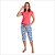 Pijama Podiun Pescador Manga Curta Plus Size - Imagem 2