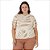 Blusa Malwee Manga Curta Plus Size - Imagem 1