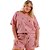 Pijama Cor Com Amor Manga Curta com Shorts Plus Size - Imagem 1