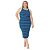 Vestido Malwee Plus Size Listrado - Imagem 1