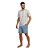 Pijama Podiun Masculino Manga Curta - Imagem 1