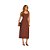 Vestido Doce Trama Midi Com Alças - Imagem 1
