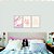 Kit 03 quadros love minimalista com flor - Imagem 4
