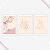 Kit 03 quadros love minimalista com flor - Imagem 2