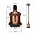 Pendente Decoração Vintage Retrô Soquete Bocal E27 Metal Tampa Suporte De Teto Decorativa e Fio Cabo PP Com Tecido - Imagem 7