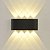 Luminária Balizador Arandela Sobrepor SMD LED 12W Bivolt Cor Da Luz Branco Quente Com 8 Fachos de Luz Para Paredes - Imagem 3