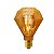 Lâmpada Diamante Filamento Led Vintage 4W Bocal Rosca E27 Luz 2200K Âmbar D95 Bivolt Para Decoração - Imagem 2