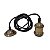 Pendente Rústico Retrô De Metal Decorativo 2M Soquete Bocal E27 Com Fio Cabo Tecido Com Tampa Canopla Suporte Para Teto - Imagem 5
