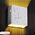Luminária Arandela Quadrada 4W (Cor Preta) Branco Quente De Parede Com Facho De Luz Ajustável Regulável Direcionável - Imagem 2