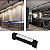 Luminária (preta) Luz Difusa Linear 10w De 20cm Para Trilho - Imagem 1