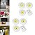 Kit 3 Luminarias Led Spot Lampada Pilha Adesivo Sem Fio Fácil Instalação Teto Parede Armários COB - Imagem 4