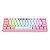 Teclado Mecânico Gamer Compacto Redragon Fizz Sakura Lollipop Branco e Rosa - Imagem 6