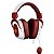 HEADSET GAMER ZEUS X BRANCO COM VERMELHO RGB - Imagem 1