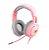 HEADSET GAMER REDRAGON MENTO, RGB, DRIVERS 50MM, ROSA, H270-P - Imagem 2