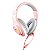 Headset Gamer Redragon Hylas, 3.5mm + USB, Múltiplas Plataformas, RGB, Pink, H260-P - Imagem 1